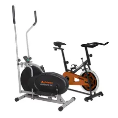 ATHLETIC - Combo cardio Bicicleta estática 400BS + ElípticaTrainee..