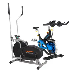 ATHLETIC - Combo cardio Bicicleta Estática Spinning 7000BS + ElípticaTrainee