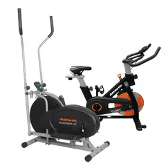 ATHLETIC - Combo Cardio Bicicleta Estática Spinning 550BS + Elíptica Trainee 5E