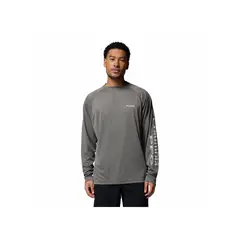 COLUMBIA - Camiseta Hombre TERMINAL TACKLE LS S Gris