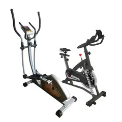 ATHLETIC - Combo Cardio Elíptica 500E Indoor + Bicicleta Estática IC2