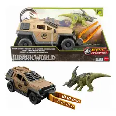 MATTEL - Jurassic World Dinosaurio Juguete Set Camión Misión Mayhem