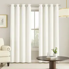 GENERICO - Cortina Blackout Juego 2 Paneles 270x200cm Blanco