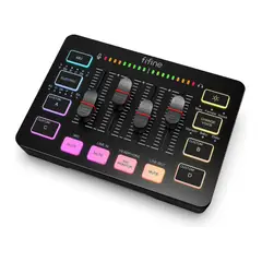 FIFINE - SC3 Consola Mezcladora De Audio Rgb Color Negro