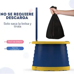 KOBALT - Mica Vasenilla Inodoro portátil azul de entrenamiento para niños pequeños