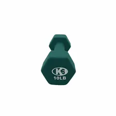 K6 - Mancuerna Pesa de Neopreno Para Ejercicios en Casa, Gym 10Lb 4.54 kg