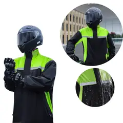 MULTIPLACE COLOMBIA - Traje Impermeable Reflectivo para Moto Hombre Liviano