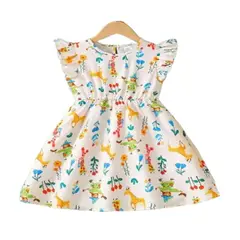 100 - Vestido De Verano Color Beige