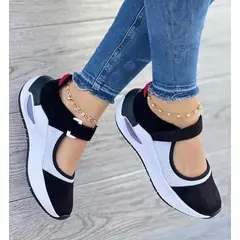 NACIONAL - Tenis Negro Dama Zapatillas Zapatos Mujer Lindos Moda Casual