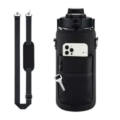 MULTIPLACE COLOMBIA - Botilito Deportivo 2L con Funda y Correa Motivacional-