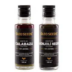 GENERICO - KIT ACEITE DE AJONJOLI NEGRO+CALABAZA OLEO SEEDS