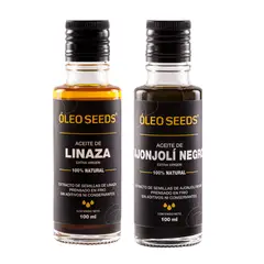 GENERICO - KIT ACEITE DE LINAZA + AJONJOLI NEGRO OLEO SEEDS