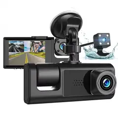 GENERICO - Cámara De Carro 3 Lentes Dvr Dash Cam 1080p Ausek Ak-g104f