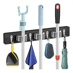GENERICO - Organizador Pared Escoba Trapero Soporte Colgar Objeto Hogar