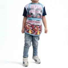 GENERICO - Delantal Infantil Omi en Vinilo C6 Azul