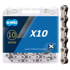 KMC - Cadenilla X10 Bicicleta Cadena Ruta Montaña 10v