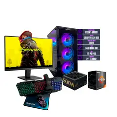 COMPUMAX - COMPUTADOR TORRE GAMER RYZEN 5 5600GT 64 GB DDR4 RGB/1 TB FUENTE 500W 24" 100hz