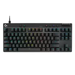 LOGITECH - Teclado Gamer Mecánico G PRO X TKL Rapid · Alámbrico USB-A · TKL · Lineal · RGB · Inglés