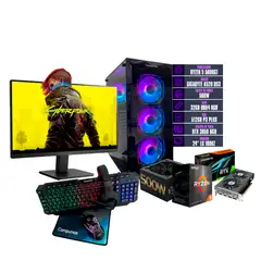 COMPUMAX - TORRE GAMER RYZEN 5 5600GT 32 GB DDR4 RGB/512 SSD RTX 3050 6 GB FUENTE 500W 24"