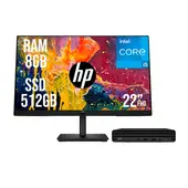 HP - PC PRO MINI G9 INTEL CORE I5 1335U SSD 512GB RAM 8GB 21,5 FHD 322PE