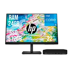 HP - PC PRO MINI G9 INTEL CORE I5 1335U SSD 512GB RAM 24GB 21,5 FHD 322PE