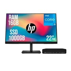 HP - PC PRO MINI G9 INTEL CORE I5 1335U SSD 1TB RAM 16GB 21,5 FHD 322PE