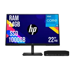 HP - PC PRO MINI G9 INTEL CORE I5 1335U SSD 1TB RAM 24GB 21,5 FHD 322PE