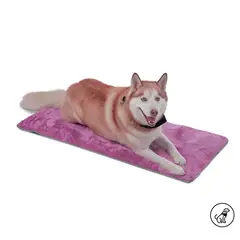 TOTTO - Cama Portatil Sherpy L De Perro Morado Pets
