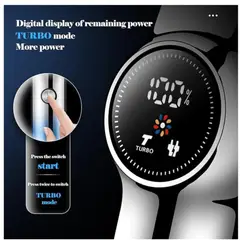 KEMEI - Maquina Patillera Km-1852 Color Azul Plateado Con Turbo