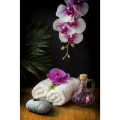 GENERICO - CUADRO MESA DE SPA FLOR ORQUIDEA PEQUEÑO