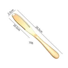 GENERICO - Cuchillo de Cocina para Mantequilla Acabado Dorado de Lujo