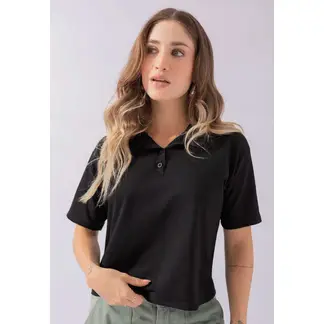 ATYPICAL - Polo Mujer Negro 111185