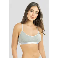 FORMAS INTIMAS - Top Mujer Gris Jaspe Fi 111700