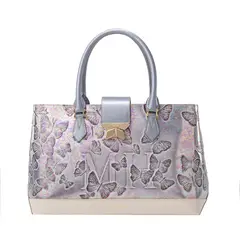 MARIO HERNANDEZ - Tote Carlota Gris Mariposas