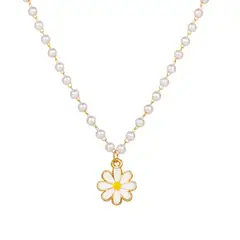 GENERICO - Gargantilla Collar Elegante Con Colgante De Girasol Joyería