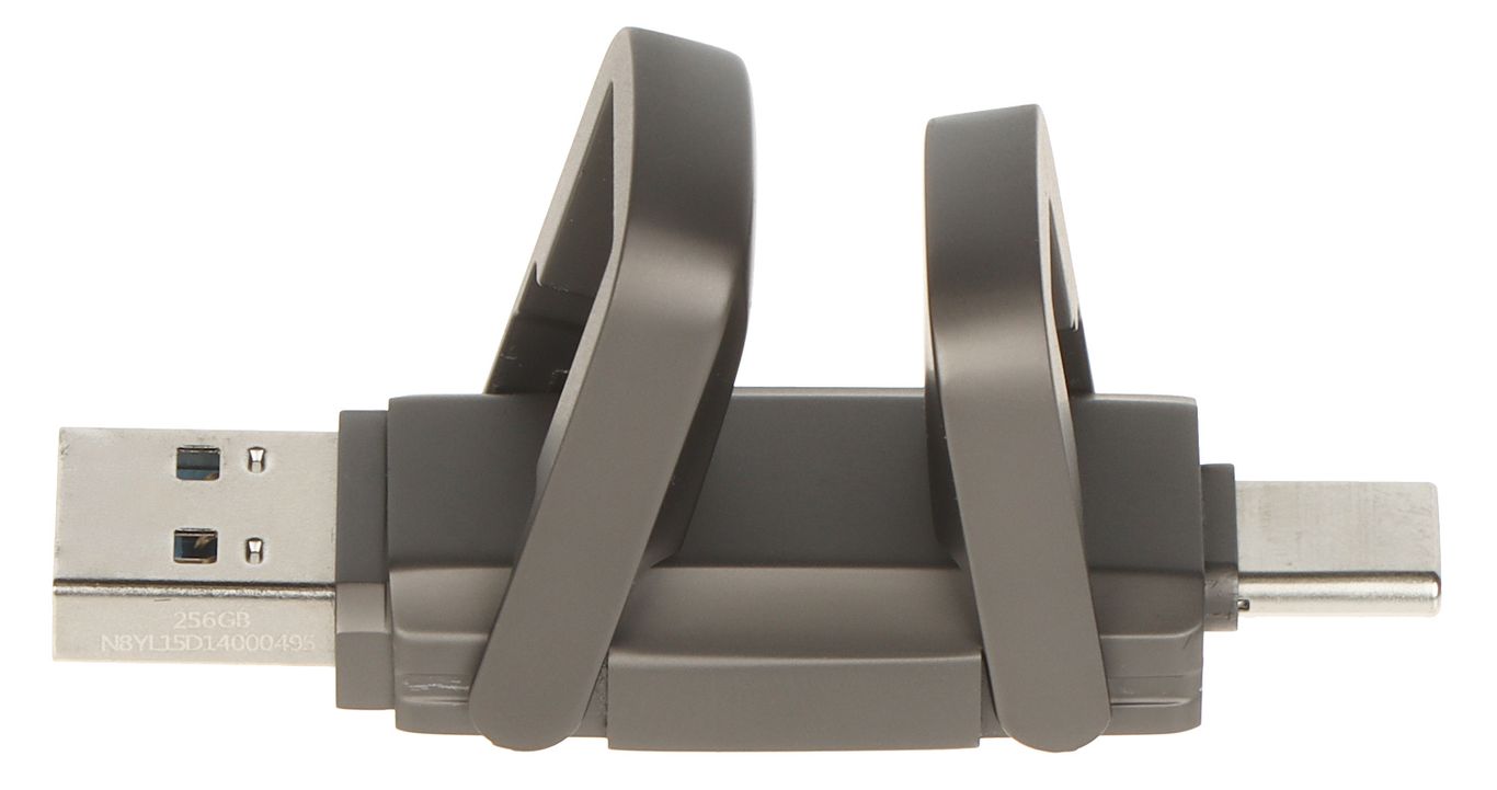 Imagen de MEMORIA USB DE 512GB CON CONECTOR TIPO C 3D NAND COLOR GRIS
