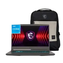 MSI - Portatil Thin Intel I5 13th Ram 16GB SSD 512GB RTX 3050 Pantalla 15,6" FHD 144HZ + Regalo Maleta