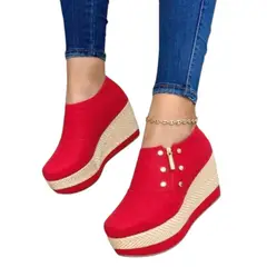 NACIONAL - Lindos Tacones Suela Yute Dama Cómodos