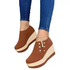 NACIONAL - Lindos Tacones Suela Yute Dama Cómodos