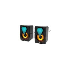 GENIUS - PARLANTE GAMER RGB PARA PC USB NEGROS HAVIT 6W 2.0 COMPUTADOR
