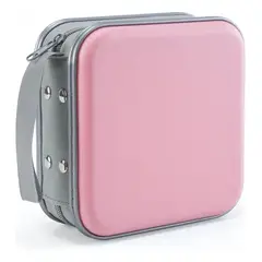 GENERICO - Estuche Porta Cd Dvd 40 Bolsillos Rosa