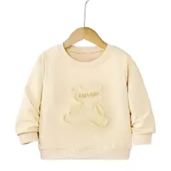 100 - Sueter Beige con Relieve de Oso