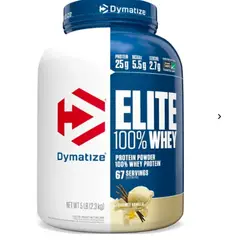 DYMATIZE - Elite 100% Whey Protein 5LB - Vanilla ENVIO RAPIDO