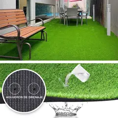 GENERICO - Grama Sintética 3 M² (1M × 3M) Pasto Sintético Césped