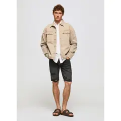 PEPE JEANS - Bermudas para Hombre STANLEY SHORT BLACK denim