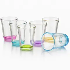 LIBBEY - Set de 6 Vasos Fondo Color 260 Ml Cosmos