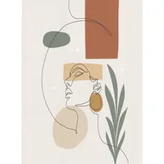 GENERICO - CUADRO MINIMALISTA ROSTRO MEDIANO
