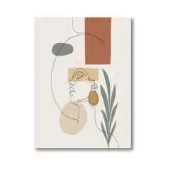 GENERICO - CUADRO MINIMALISTA ROSTRO GRANDE