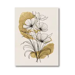 GENERICO - CUADRO MINIMALISTA FLORES PEQUEÑO