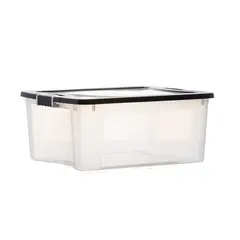 KENDY - Caja Clarity Baja de 51 litros Transparente